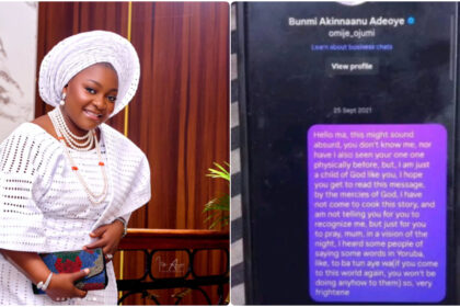 2021 prophecy about Bunmi Akinnaanu's death
