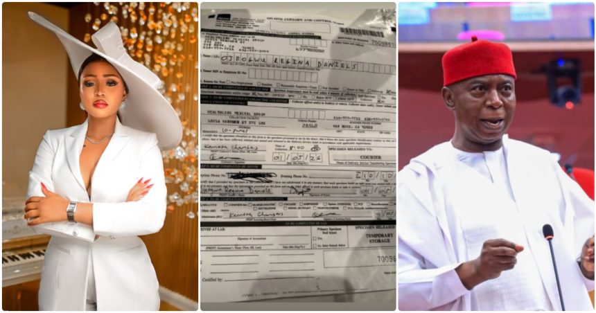 Regina Daniels refutes drug abuse claim by husband, shares medical report