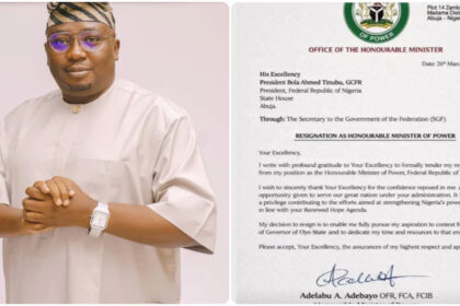 Minister of Power, Adebayo Adelabu