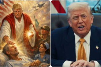 Trump portraying himself as Jesus causes outrage