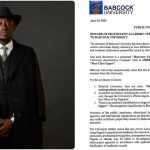 Babcock University calls out Carter Efe